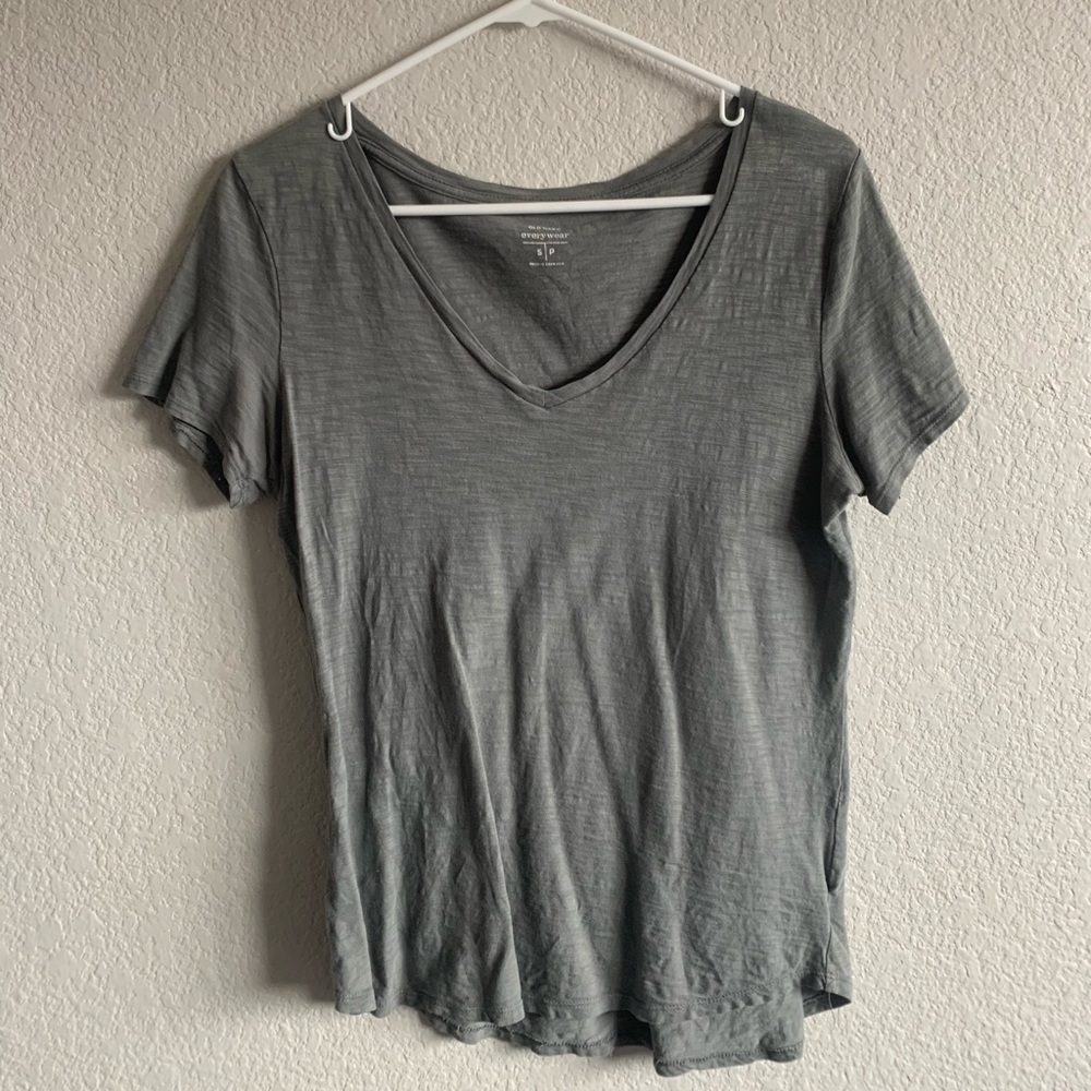 Grey V Neck Shirt